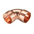 thumbnail image 3 of Uxcell 90 Degree Copper Elbow Short-Turn Copper Pipe Fitting Connector 1.57" x 1.57" x 0.98", 3 of 3