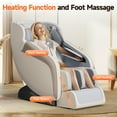 thumbnail image 5 of Upgo 4D Massage Chair Full Body, Zero Gravity Massage Chair with Heat and Foot Massage with Airbags, Kneading, Bluetooth, LCD Touch Control - Beige, 5 of 10