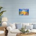 thumbnail image 3 of Stupell Industries Coastal Golden Sunset Beach Blue Sky Canvas Art, 24 x 16, by Eszra Tanner, 3 of 8