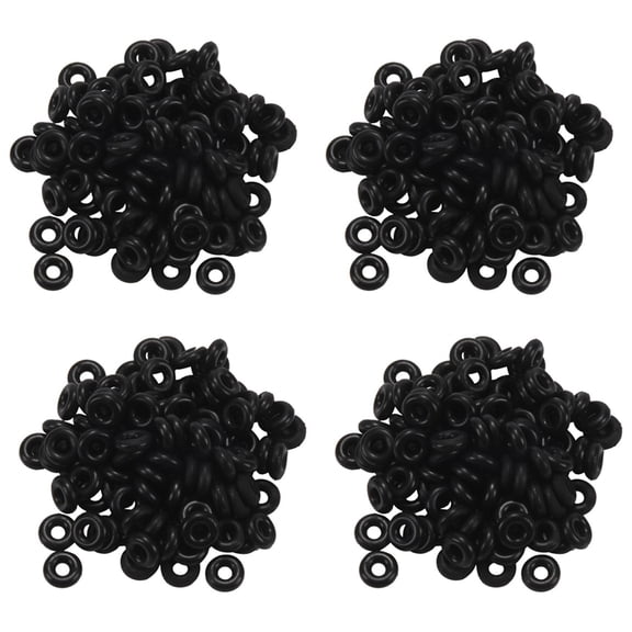 400Pcs Rubber Carp Fishing Terminal Tackle Round Fishing O Rings Nonslip Stopper 6mm