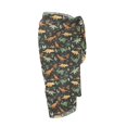thumbnail image 5 of FKELYI Cartoon Dinosaur Print Sarong Cover Up for Women Beach Sarongs Bikini Wraps Females Swimwear Pareo Beachwear Skirt Semi-Sheer Swimsuit Cover-Up for Summer Vacation, 5 of 6