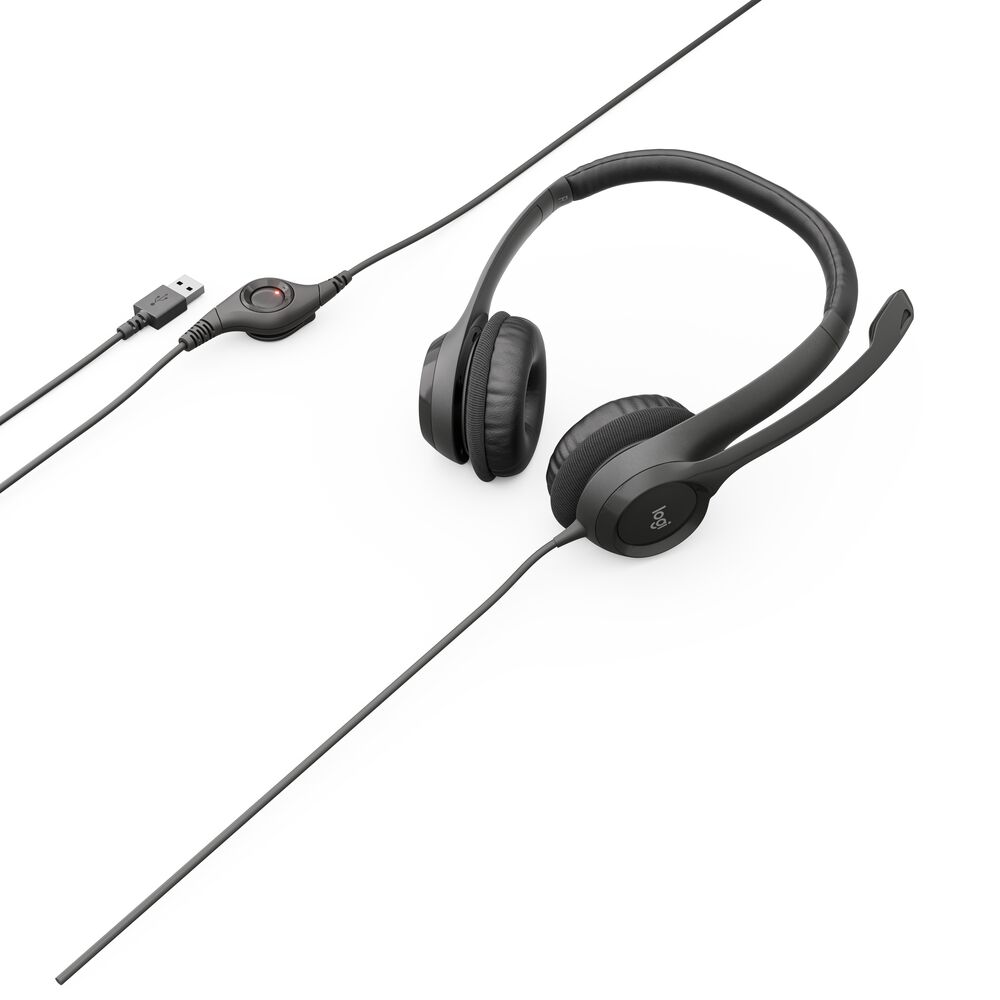 Logitech H390 USB Wired Headset with Noise-Cancelling Mic photo 2