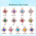 thumbnail image 5 of Iefil Birthstone Necklace for Women, Anniversary Birthday Gifts for Women Wife| Green Emerald Green Necklace, May Birthstone, 5 of 6