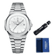 thumbnail image 1 of Reloj De Cuarzo Luminoso De Negocios 613 Para Hombre Xtellar Blanco, 1 of 4
