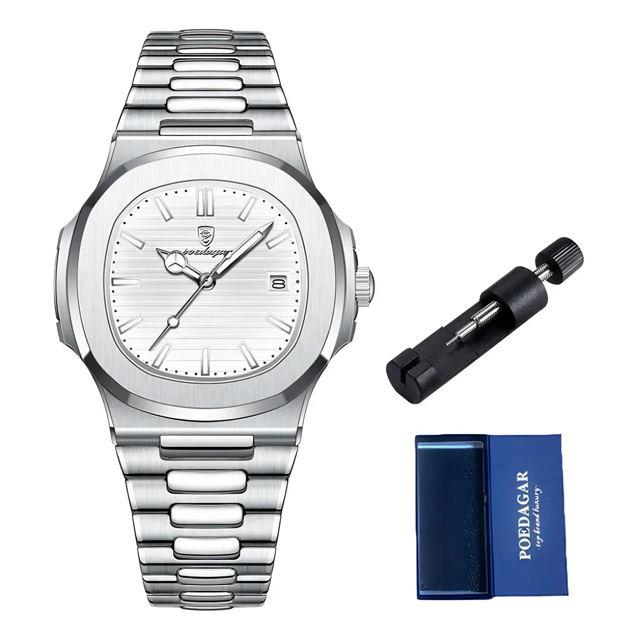 Reloj De Cuarzo Luminoso De Negocios 613 Para Hombre Xtellar Blanco