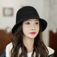 thumbnail image 4 of Sombreros de cubo de punto para mujer Sombrero de cubo de invierno de moda Sombreros de pescador para mujer Sombrero de cubo Pescador de otoño, 4 of 5