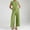 Green, variant on 2025 Summer New Women's Jumpsuit | Lightweight And Breathable Round Neck | Color And Size Loose Casual Pants | Versatile For Commuting And Vacation off The Shoulder Jumpsuits Pant Rompers for Women