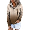 thumbnail image 1 of WZXFASHION Chandail en Molleton Mode pour Femmes Imprimé à Manches Longues Chandail à Capuchon Chandail à Boutons Chandail à Capuchon Femme Liquidation Chandail Confortable, 1 of 4