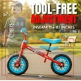 thumbnail image 4 of Toddler Balance Bike with Adjustable Helmet – Lightweight No Pedal First Bike for Ages 18 Months to 4 Years – Maintenance-Free 10" Tires – Adjustable Seat – Madd Gear My 1st ZBike, 4 of 11