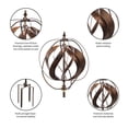 thumbnail image 3 of Evergreen 85" Sphere Hydro Wind Spinner Weathered Cooper, 3 of 5