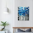 thumbnail image 3 of ONETECH Painted Blue Birch Tree Painting Textured Abstract Landscape Wall Art Forest Artwork for Living Room Bedroom Home Office Decor, 3 of 4