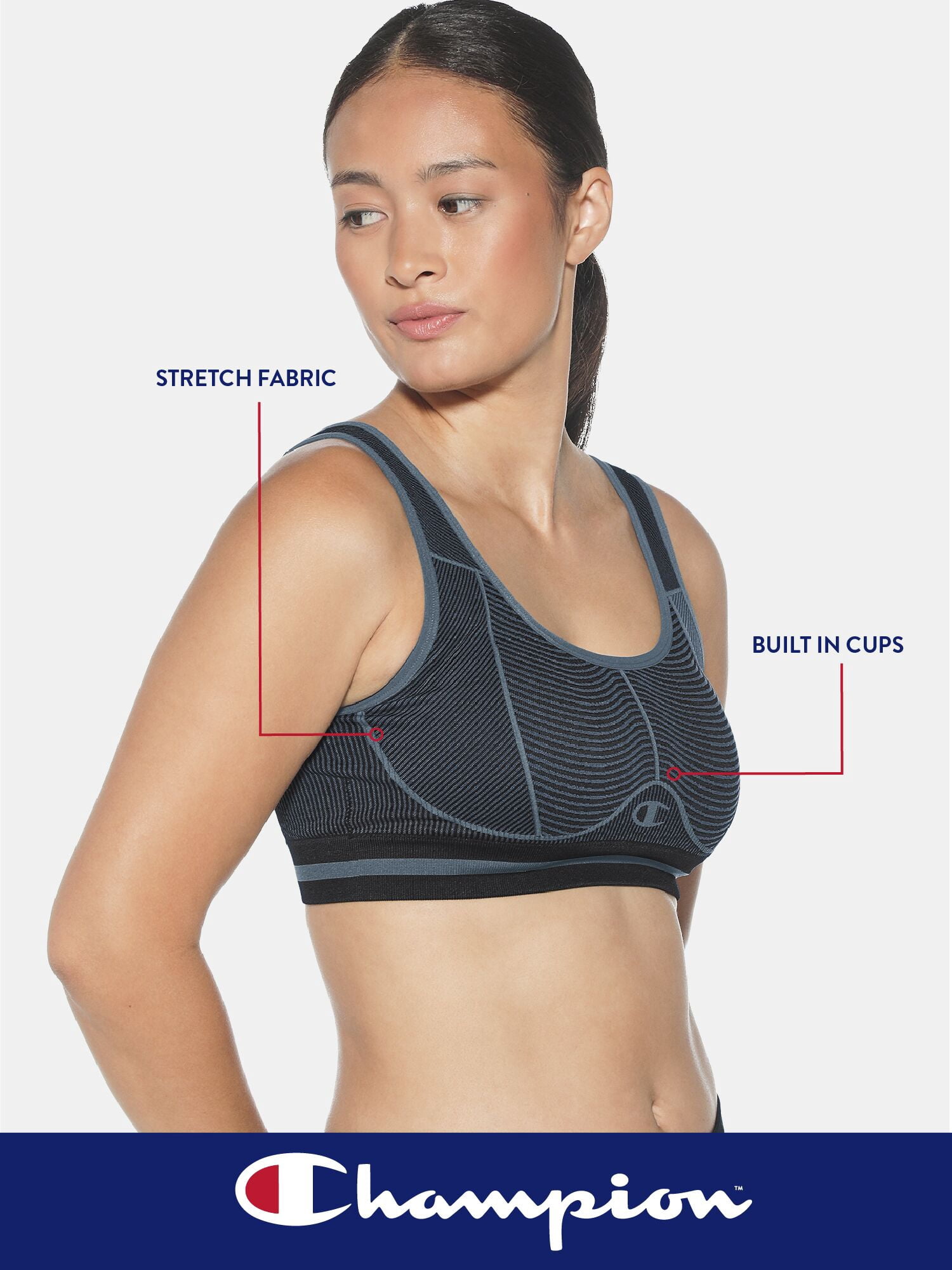 Champion Women's Seamless Medium Impact Sports Bra, Sizes S - XXL