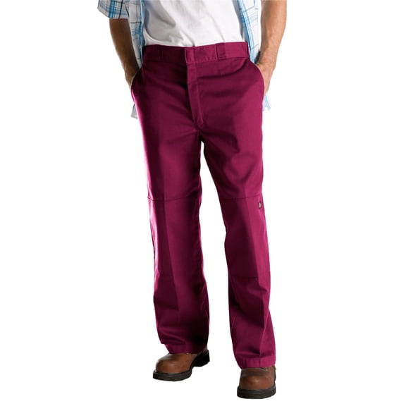 85-283 Dickies Loose Fit Double Knee Work Pant WINE 33X32