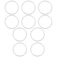 thumbnail image 1 of 10 Pcs Simple Dreamcatcher Round Metal Ring Plating Ring Hand-made Dress Accessory for Woman Girl (10cm), 1 of 4