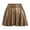 Coffee, variant on Fgnfyis Women's Fashion High Waist Pleated Solid Color Short Skirt Loose Skirt Metallic Skater Skirt Sparkly Shiny Flared Pleated A Line Mini Skort Skirts for Women Coffee XS