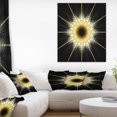 thumbnail image 1 of Fleurs Fractales Arrondies Jaune Vif - Impression sur Toile Florale, 1 of 3