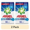(2 pack) Ariel Laundry Detergent Powder, Oxi, Original Scent, 105 oz, 66 Loads