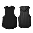 thumbnail image 4 of Conairie Mens Tank Tops Gym Solid Color Slim Workout Crewneck Sleeveless Shirts Lightweight Running Athletic Vest Black XXL, 4 of 4
