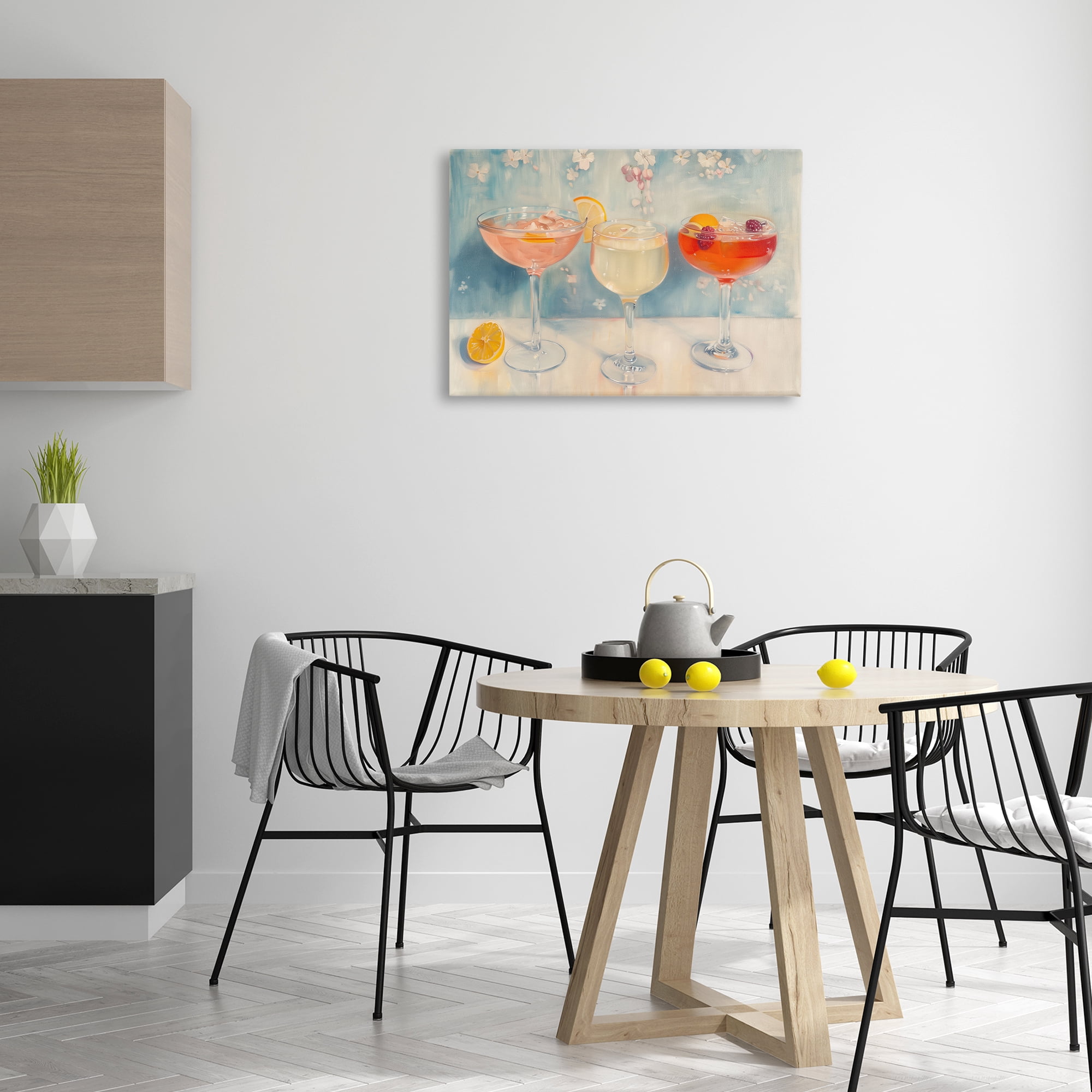 Stupell Industries Fun Fruity Cocktails Food & Beverage Painting Wrapped Canvas Art Print Wall Art, 30 x 20