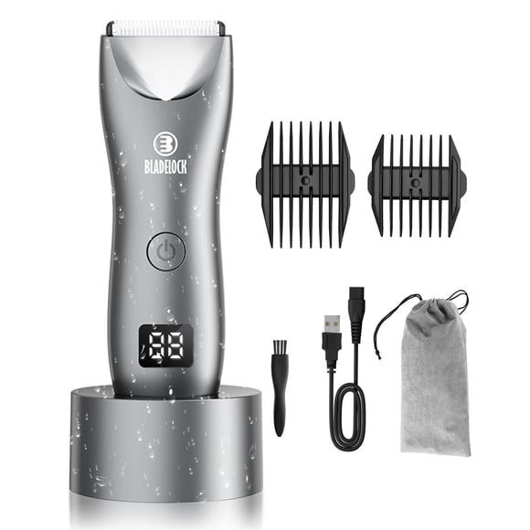 Recortadora de vello corporal ENSSU para hombre con luz, resistente al agua y recargable