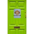 thumbnail image 2 of Caroline's Treasures BB1442DS1216 Chocolate Brown Poodle Welcome Wall or Door Hanging Prints, Blue, 12x16, multicolor, 2 of 2