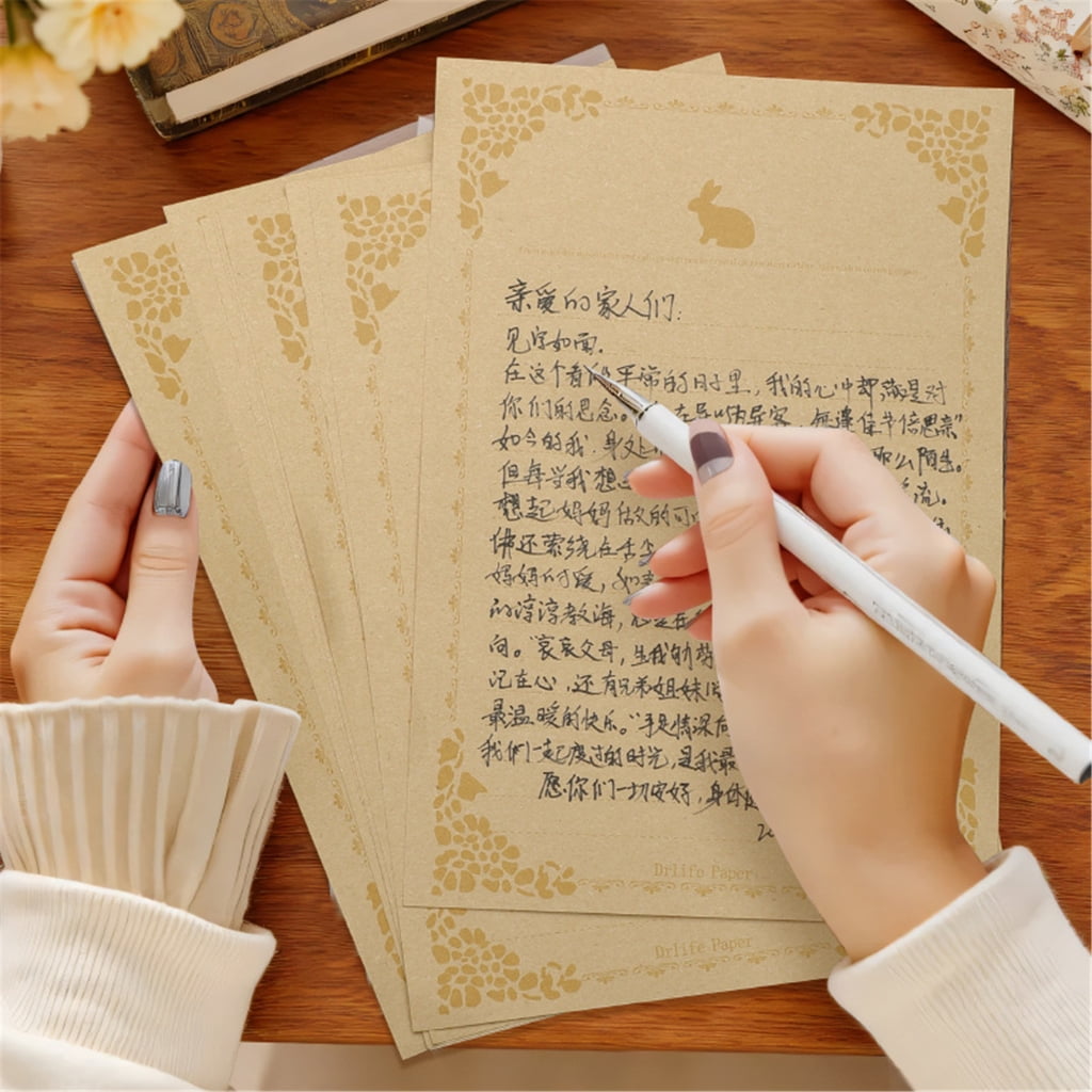 160 Sheets Letter Writing Stationery Paper Set for Showers Wedding Valentines 5.7x8.3Inch Lined Writting Paper