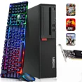 thumbnail image 1 of Restored Lenovo Windows 11 Pro Gaming Desktop PC, Intel Core i7-6700 6th Gen. 16GB DDR4 Ram, 256GB SSD + 1TB HDD, NVIDIA Graphics GTX 1050 Ti DDR5, WiFi, RGB Keyboard & Mouse (Refurbished), 1 of 8