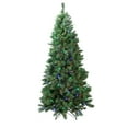 thumbnail image 3 of Northlight 7' Prelit Artificial Christmas Tree Slim LED Glacier Pine - Multicolor Lights, 3 of 5