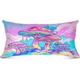 thumbnail image 2 of Coolnut Beautiful Colorful Mushrooms Body Pillow Cover with Zipper, Soft and Cozy Fuzzy Fleece Body Pillow Case Cover 21 x 54 in, Plush Long Body Pillow Pillowcase Home Decor Gifts, 2 of 7