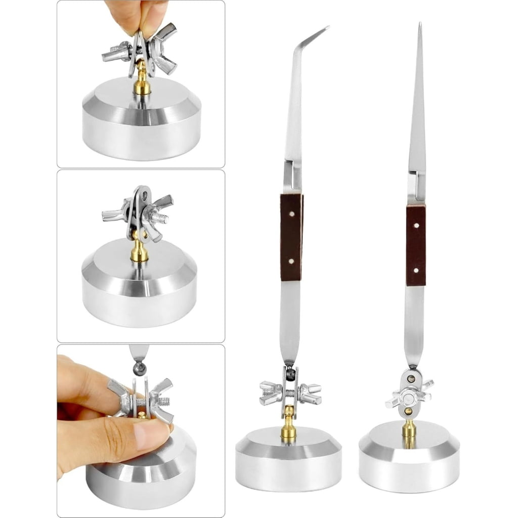 MOMOJIA Multifuntional Quartz Welding Board Jewelry Set Tool with Jewelry Making Pliers