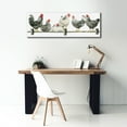 thumbnail image 6 of Epic Graffiti 'Hens, White Background' by Janet Pidoux, Canvas Wall Art, 60"x20", 6 of 8