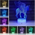 thumbnail image 2 of Unicorn Night Light Girls Birthday Gift, 3D Novelty Unicorn Lamp 16 Colors Remote Control LED Night Lighting Lamp, Kids Girls Room Decor Lightin, 2 of 5
