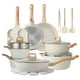 thumbnail image 1 of Juego de ollas y sartenes de 21 piezas, juego de utensilios de cocina antiadherentes con juego de cocina (blanco, 21 piezas), 1 of 5