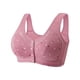 thumbnail image 1 of Sujetador sin aro Chaleco de talla grande Ropa interior cómoda Sujetador de encaje para mujeres de mediana edad y mayores Hebilla de apertura frontal ultrafina para madres, 1 of 4