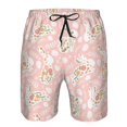 thumbnail image 3 of Logiee Easter Bunny Print Mens Swim Trunks Quick Dry Board Shorts,Breathable Hawaii Beach Shorts Swimwear Bathing Suits-Large, 3 of 6