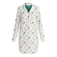 thumbnail image 4 of Martha Stewart Everyday Women's Notch Collar Sleepshirt with Long Sleeves, Sizes S-XXL, 4 of 4