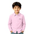 thumbnail image 4 of Fozruso Boys Uniform Dress Shirt, Long Sleeve Button-Down Shirts for Kids School Daily Casual, 4 of 6