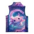 thumbnail image 5 of Garronmavis Pink Cartoon Axolotl Zippered Vest Stand Collar Girls Vest Size 5-6 Comfortable Winter Lightweight Sleeveless Fleece Jacket with Pocket Stylish Fall Outfits Fashion Clothing, 5 of 7