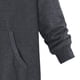 thumbnail image 5 of ICHUANYI Clearance Women Plus Size Fashion Vintage Solid Fleece Hooded Zipper Long Sleeve Thick Coat Tops(Gray, XXL) ICHUANYI WER2023081113763, 5 of 5