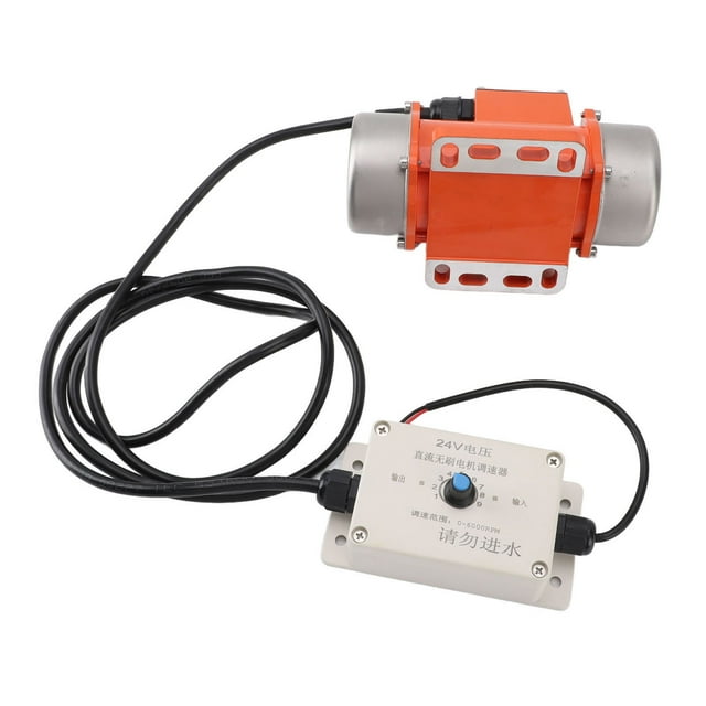 24V DC Brushless Aluminum Alloy Vibration Motor Electric Concrete Vibrator Motor, Adjustable Speed, Core Component, Suitable for Mining, Metallurgy, Coal