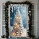 thumbnail image 5 of pstuiky Cubrepuertas navideño de 89 x 180 cm - Diseño de Papá Noel - Decoración navideña para la puerta - Decoración para fiestas y festivales, 5 of 6