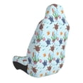 thumbnail image 2 of Wukai Turtle Full Set Car Seat Covers with Soft Padding Universal Auto Front Seats Protector and Cushion Mat, 2 of 5