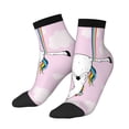 thumbnail image 2 of Bingfone Aerial Yoga For Unicorn Design Patterned Men'S Women'S Casual Cotton Socks, 2 of 9