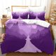 thumbnail image 1 of 3D Purple Montaña Bosque Río Naturaleza Paisaje Funda de edredón Set Ropa de cama Set, 1 of 3