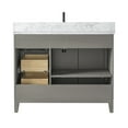 thumbnail image 6 of Vanity Art 42" Bathroom Vanity with Sink and Engineered Marble Top, Freestanding Storage Cabinet with 2 Drawers, 1 Shelf and Flip Down Tray, 6 of 8