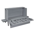 thumbnail image 6 of Wood Murphy Bed Mattress Foundation with USB Port and Removable Shelves on Each Side, Bed Frame Storage Bed w/ Wooden Slats for Boy Girl, No Box Spring Needed, 6 of 9