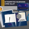 thumbnail image 3 of Carpetas de papel Better Office Products, azul marino, paquete de 25, 3 of 6