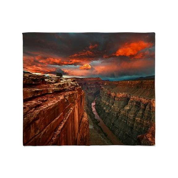 CafePress - Grand Canyon Sunset Throw Blanket - Soft Fleece Throw Blanket, 50"x60" for All Ages