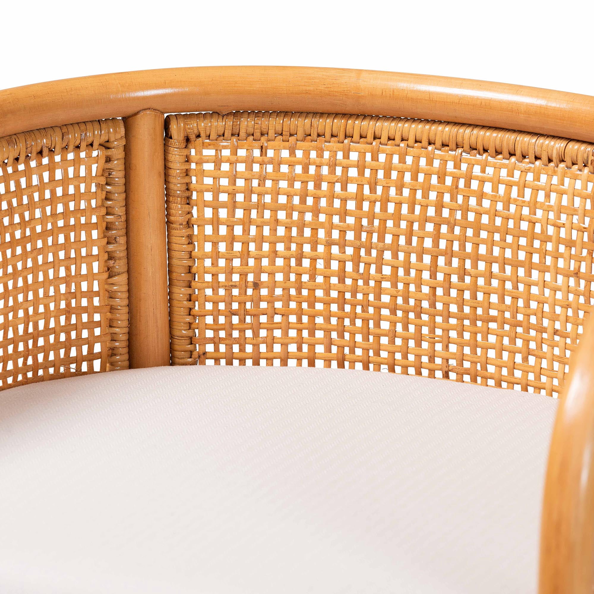 bali & pari Aria Boho Counter Stool, Counter Height, Light Honey