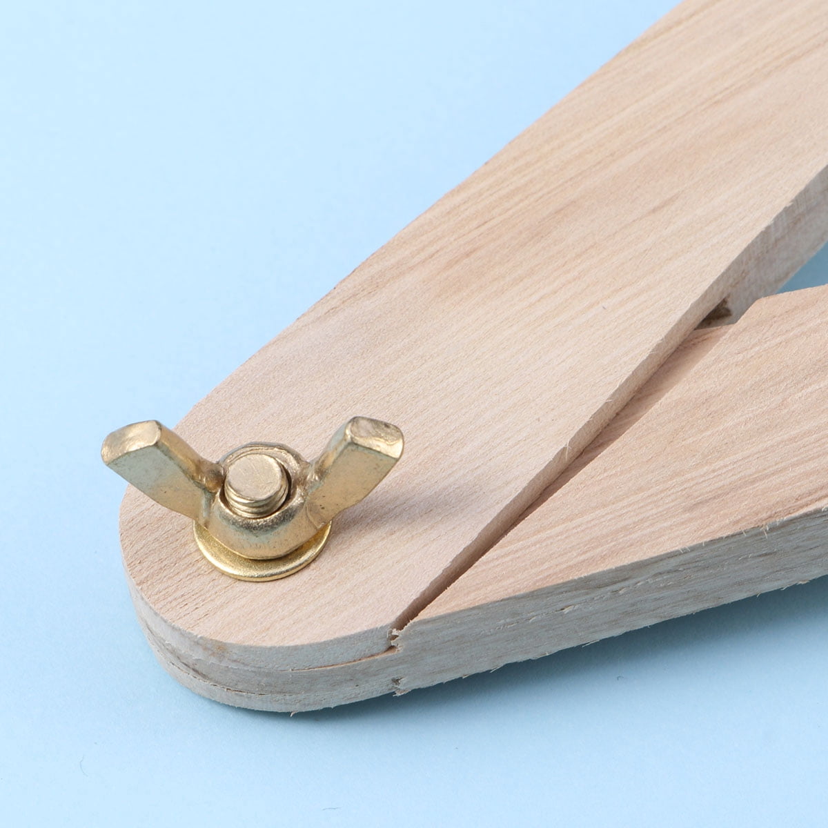 RENACLIPY 3Pcs Wood Calipers Ceramic Measuring Tool with Adjustable Wing Nut for Craft Pottery Use